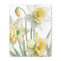 Matte Canvas, Stretched, 1.25" beautiful flowers white and yellow.