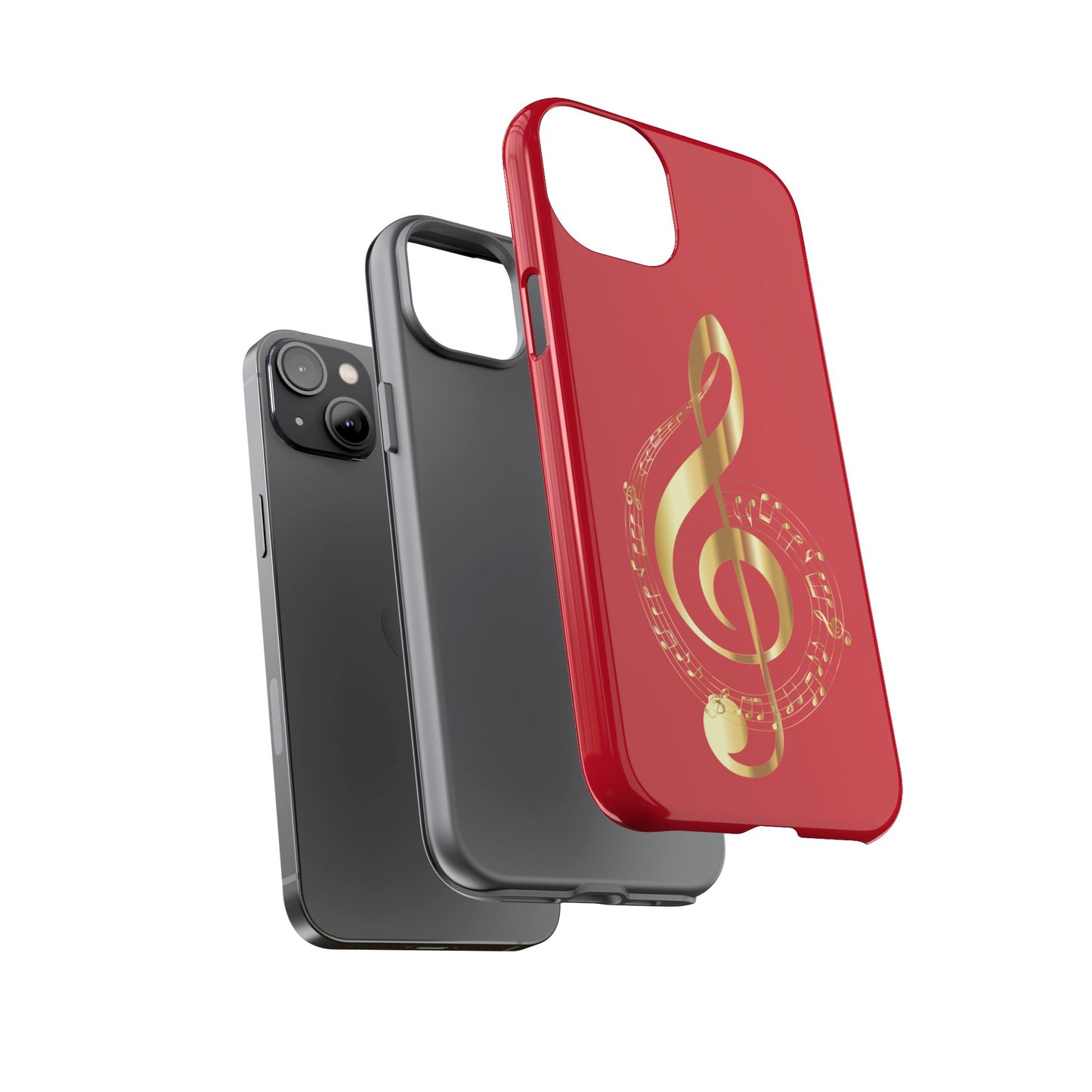 Tough Cases - Red Musical Note