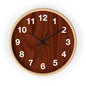 Natural Wood Wall Clock, Rustic Home Decor, Boho Style Clock, Modern Design, Gift for Housewarming, Office Clock