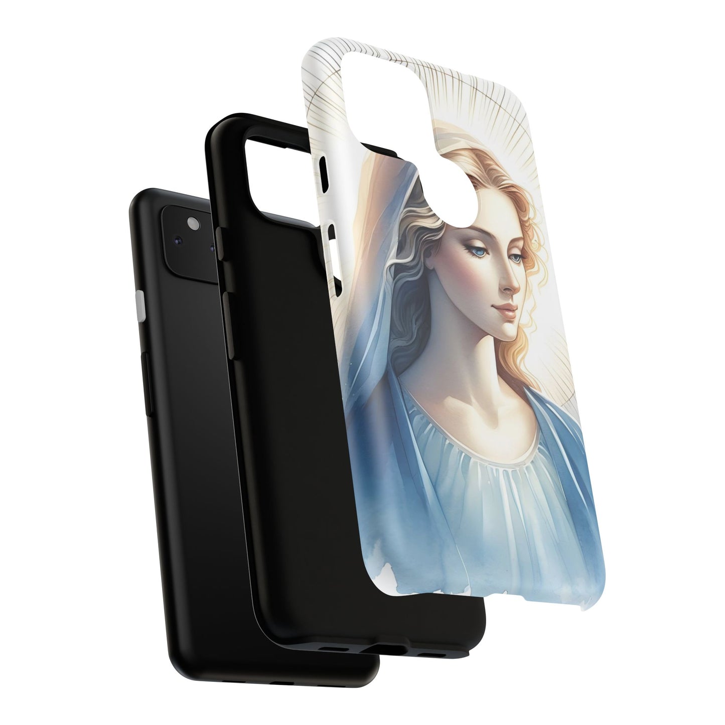 Beautiful Mary Phone Case, Tough Phone Case, Inspirational Tech Accessory, Gift for Her, Religious Phone Cover