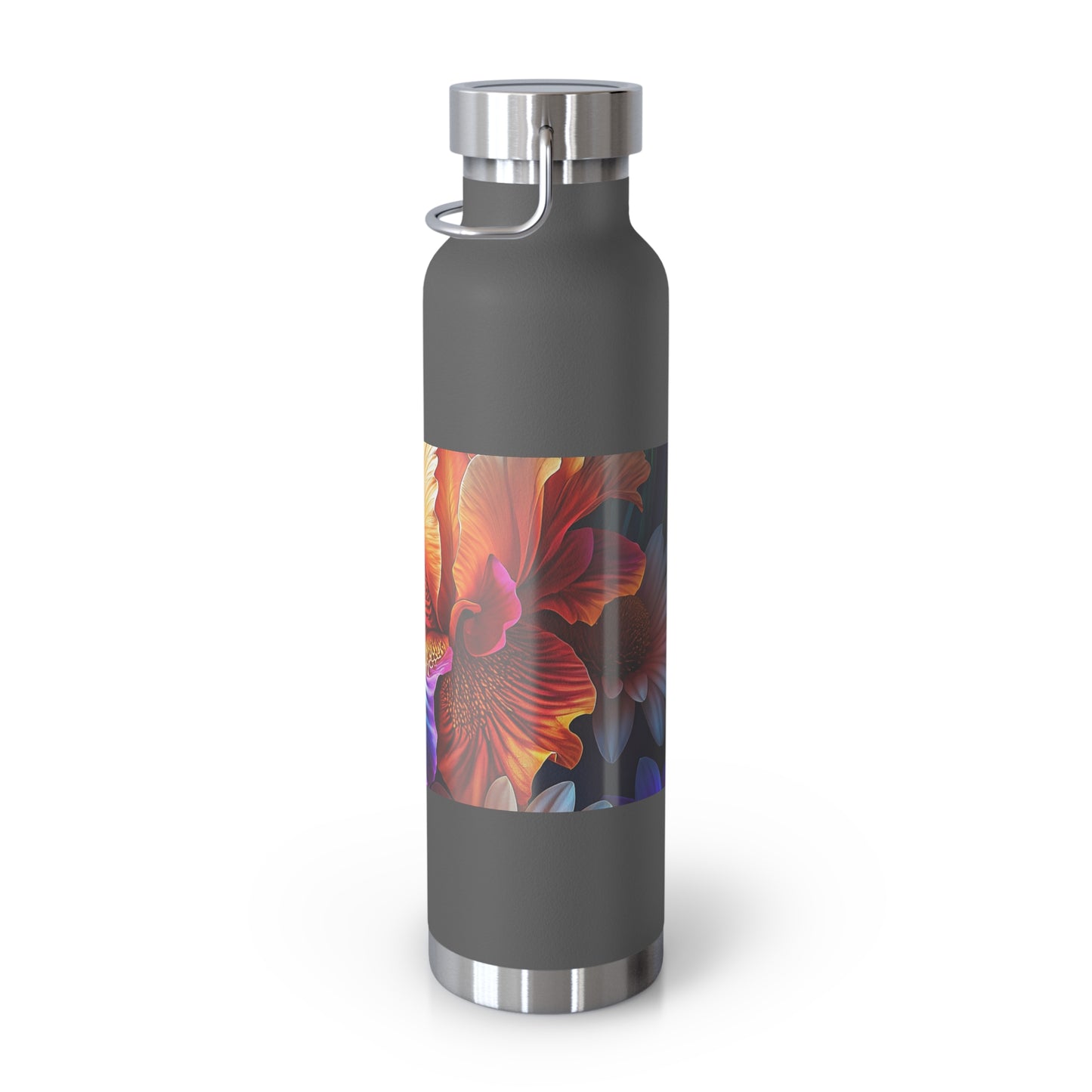 Astrological Copper Insulated Bottle, Cosmic Travel Mug, Horoscope Water Bottle, Starry Flask, Unique Gift for Astrology Lovers