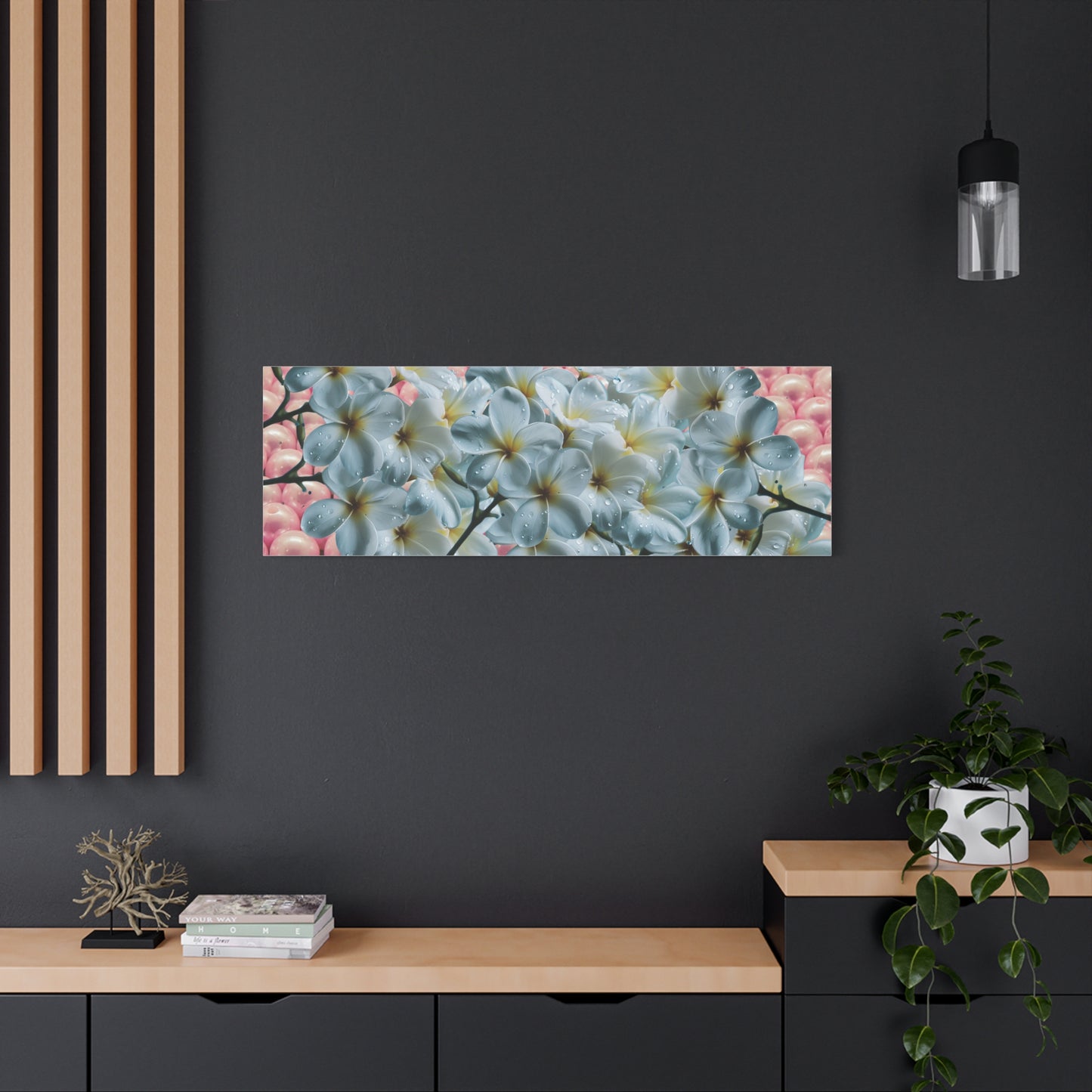 Floral Canvas Art Print - Elegant Home Decor, Botanical Wall Art, Gift for Her, Mother's Day Decoration, Vibrant Flower Artwork