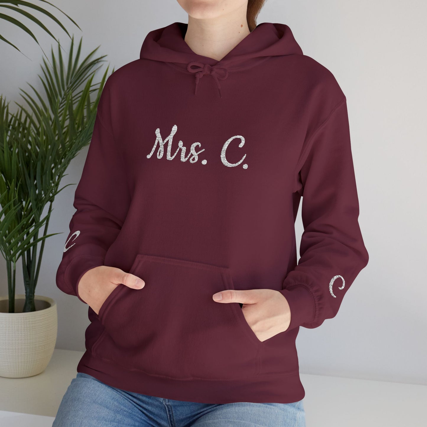 Personalized Hooded Sweatshirt, Gift for Teachers, Proud Teacher Apparel, Birthday Gift, Customized Sweatshirt