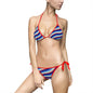 Women's Colorful Stripe Bikini Set, Summer Beachwear, Swimsuit, Vacation Essentials, Pool Party Attire, Trendy Swimwear
