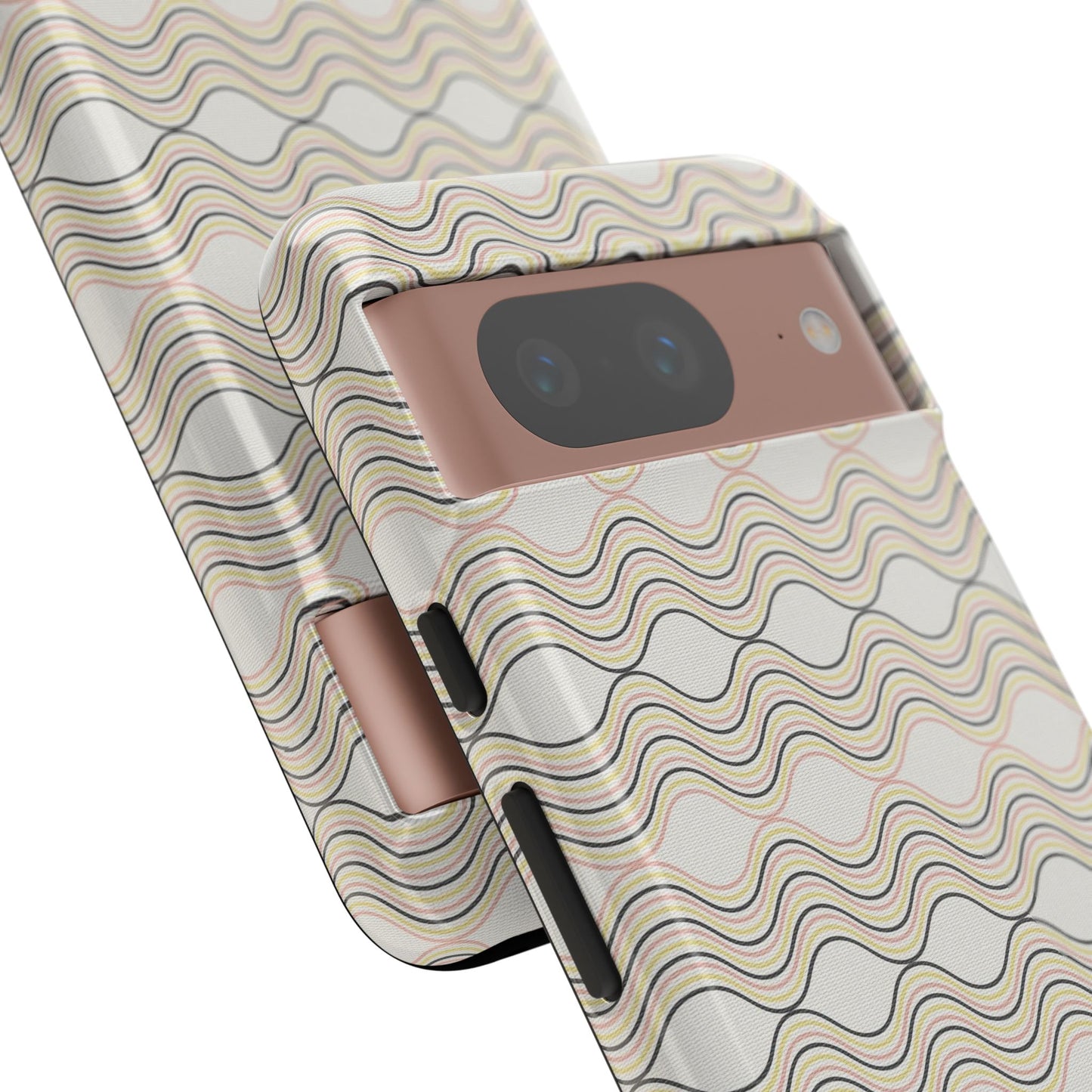 Stylish Phone Case for Tough Protection, Wavy Design, Chic Accessory, Gift for Her, Trendy Tech, Holiday Gift Idea