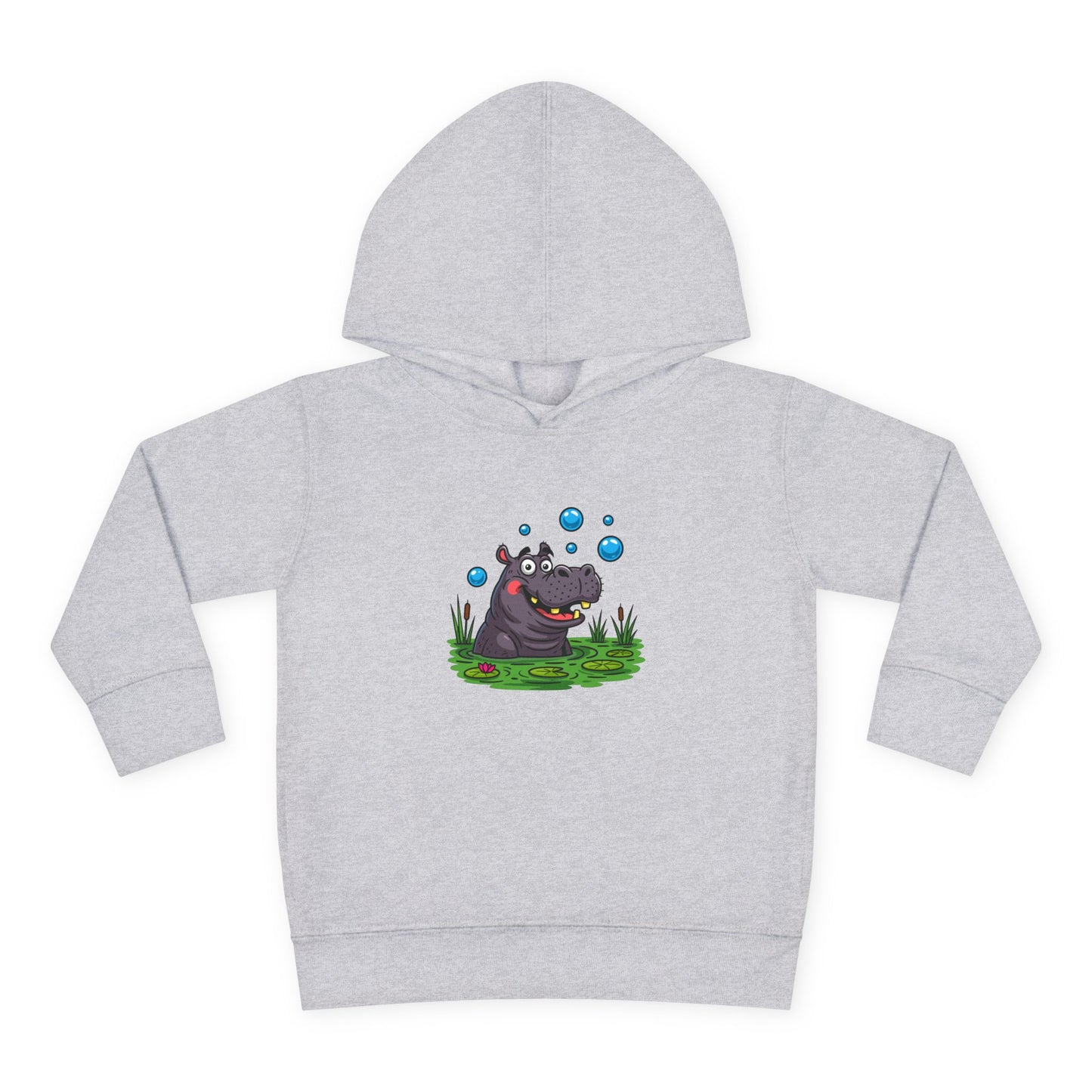 Adorable Hippo Fleece Hoodie, Toddler Hoodie, Kids Pullover, Animal Sweatshirt, Cute Baby Gift, Cozy Toddler Wear