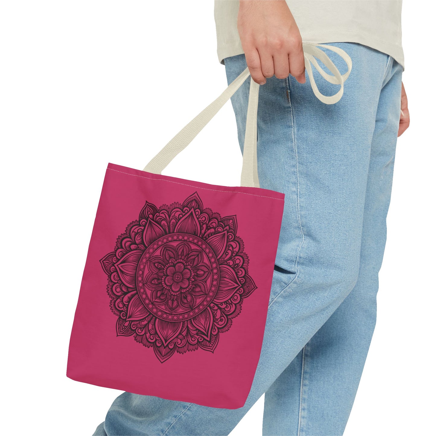 Mandala Tote Bag, Bohemian Style Bag, Eco-Friendly Shopping Bag, Gift for Her, Yoga Lover Tote