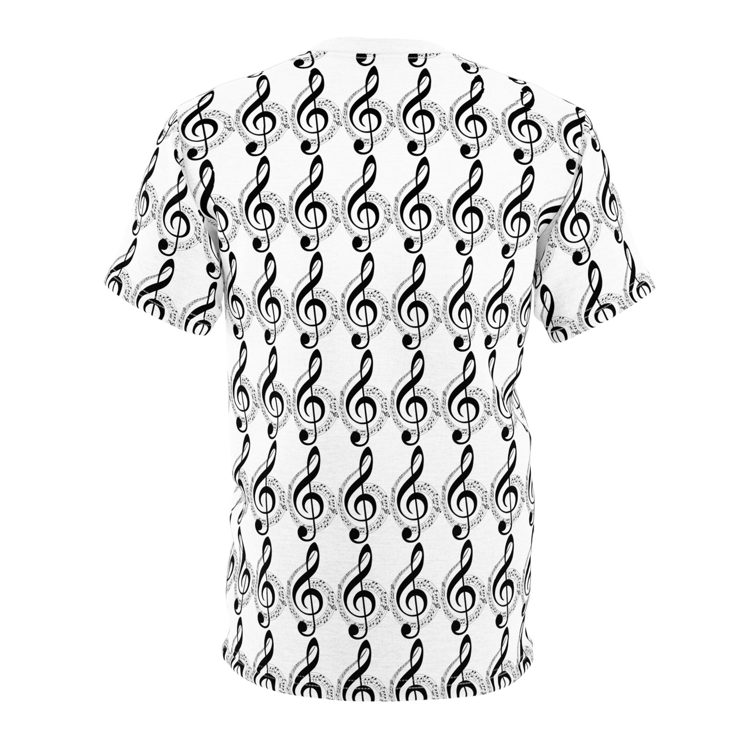 Music Lover's Unisex Tee, Perfect for Concerts, Gift for Musicians, Treble Clef Shirt, Unique Music Apparel, Casual Wear
