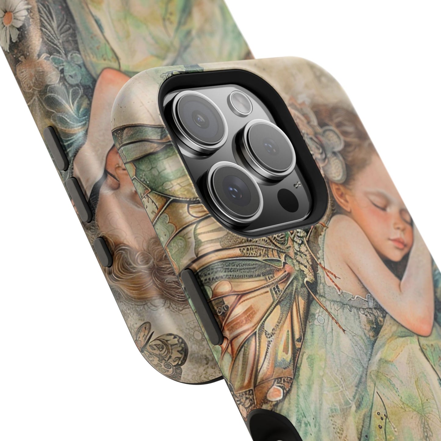 Fairy Sleeping Phone Case — Magnetic Impact-Resistant iPhone Cover