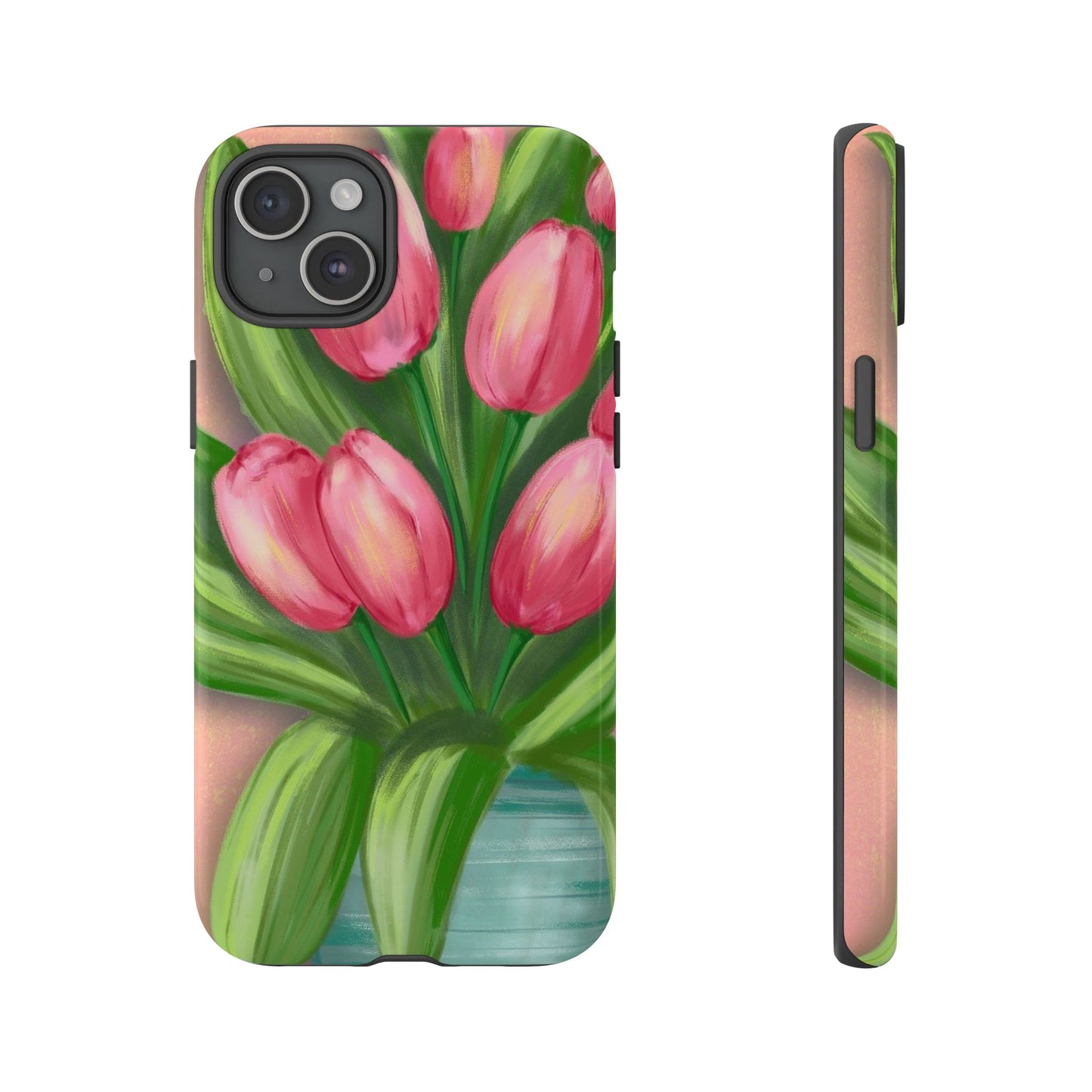 Floral Phone Case with Vibrant Tulips - Tough Cases for Garden Lovers, Spring Gifts, Nature Enthusiasts, Unique Gadget Accessories, [...]