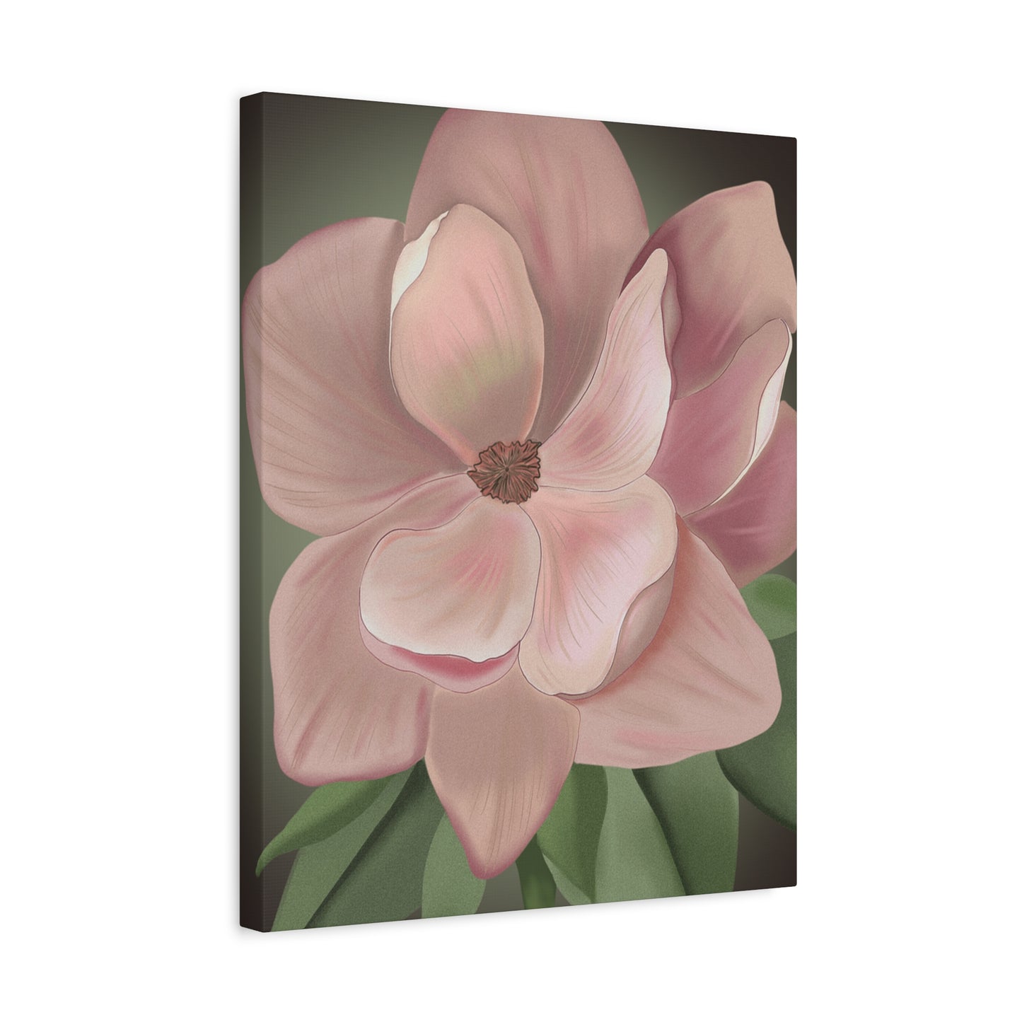 Matte Canvas, Stretched, 1.25" Pink Flowers