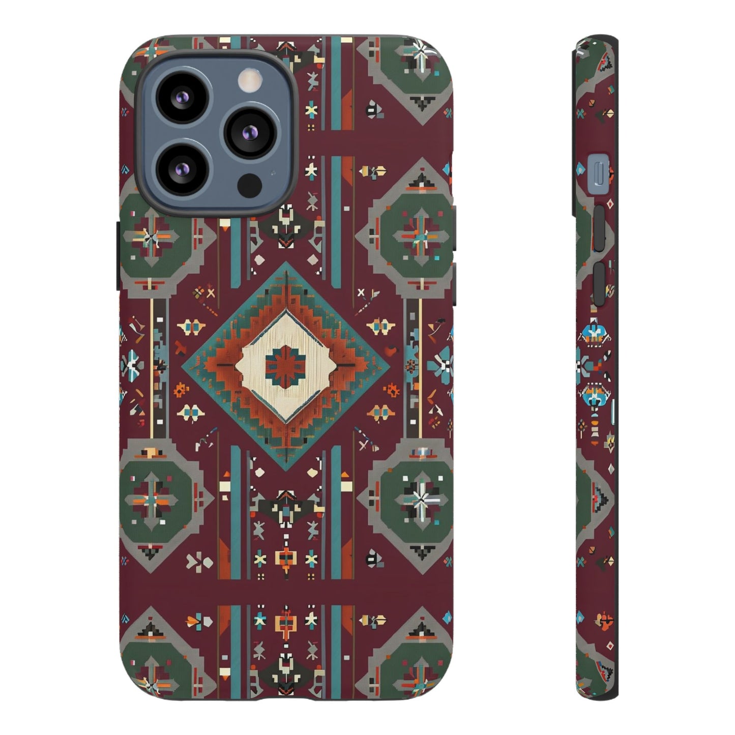 Tribal Pattern Phone Case - Boho Chic, Tough Durable Cover, Stylish Tech Accessory, Gift for Him/Her, Festival Essentials