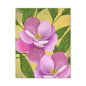 Matte Canvas, Stretched, 1.25" Tulips Pink and Purple Flowers