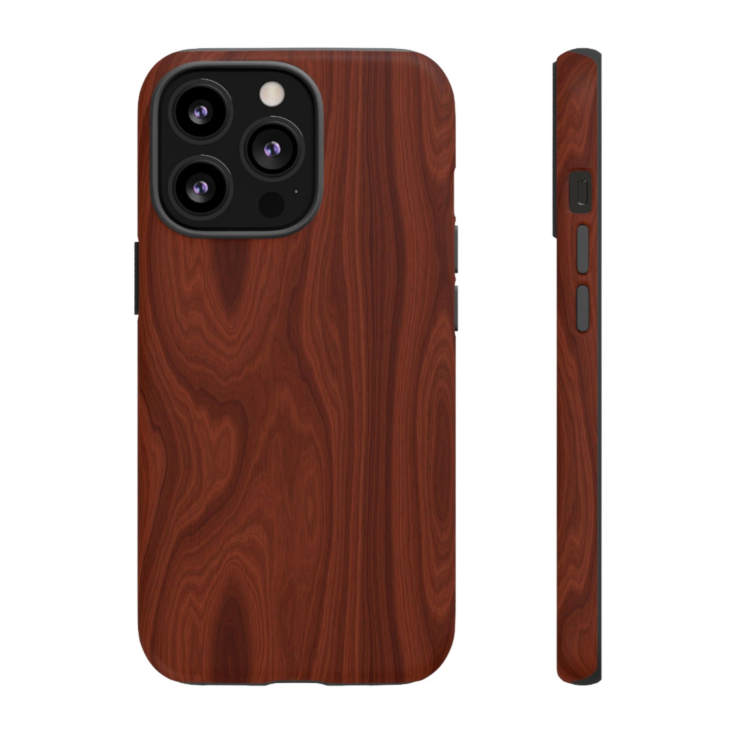 Wood Grain Phone Case, Stylish Tough Cases, Nature-Inspired Protective Cover, Unique Gifts for Him and Her, Eco-Friendly Tech Accessory