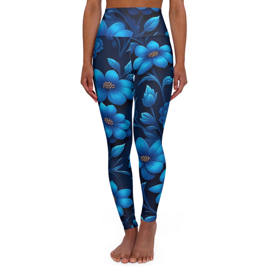 Floral High Waisted Yoga Leggings | Stylish Workout Leggings, Fitness Apparel, Activewear, Boho Style, Gift for Her