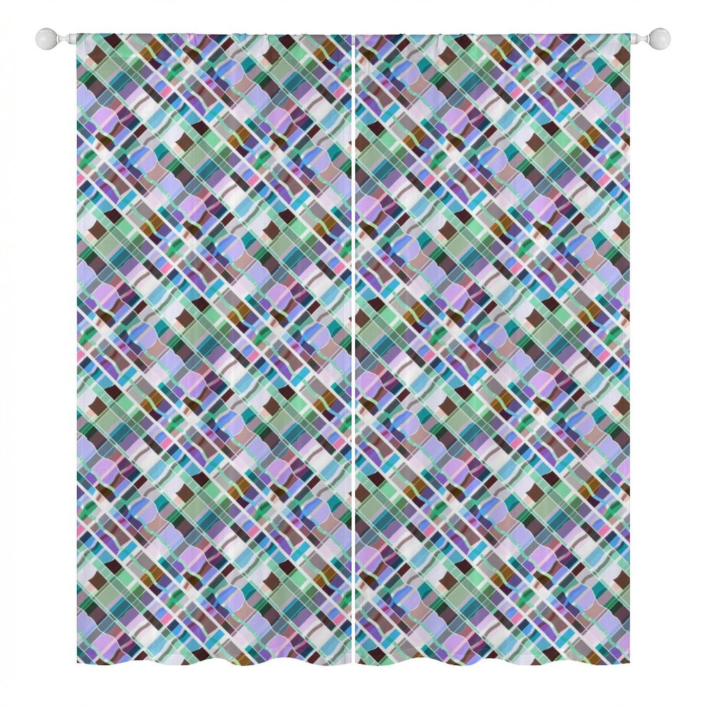 Sheer Curtain Colorful