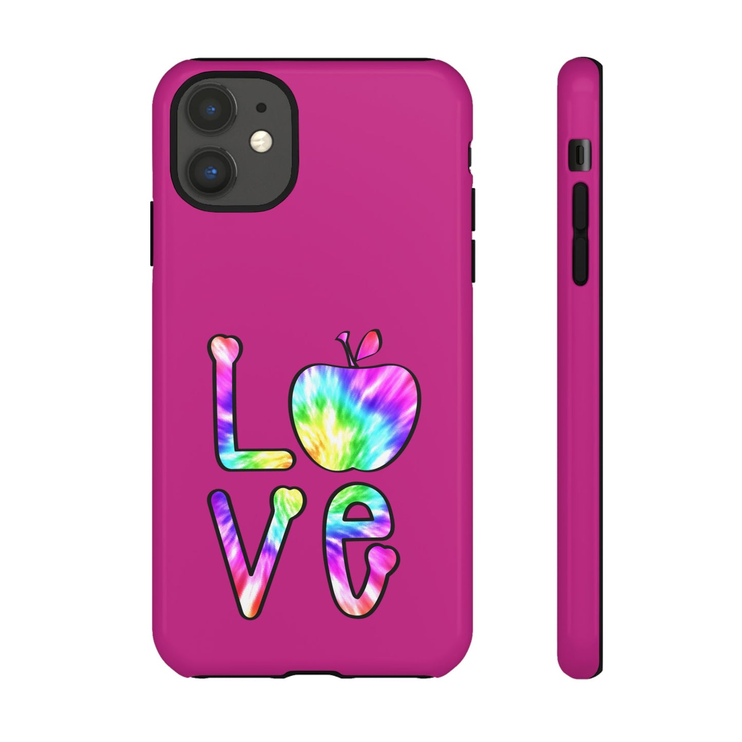 Colorful Love Phone Case, Tough Cases for iPhone, Cute Phone Accessory, Gift for Her, Summer Vibe Phone Cover