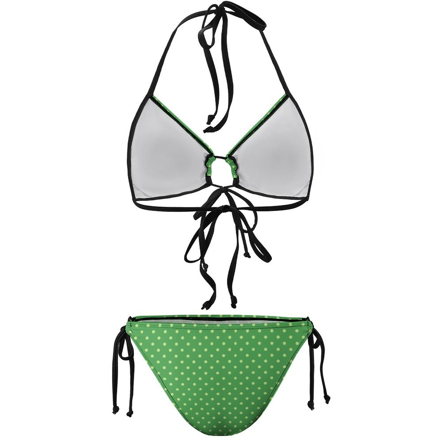 Halter Tie Front Bikini Set