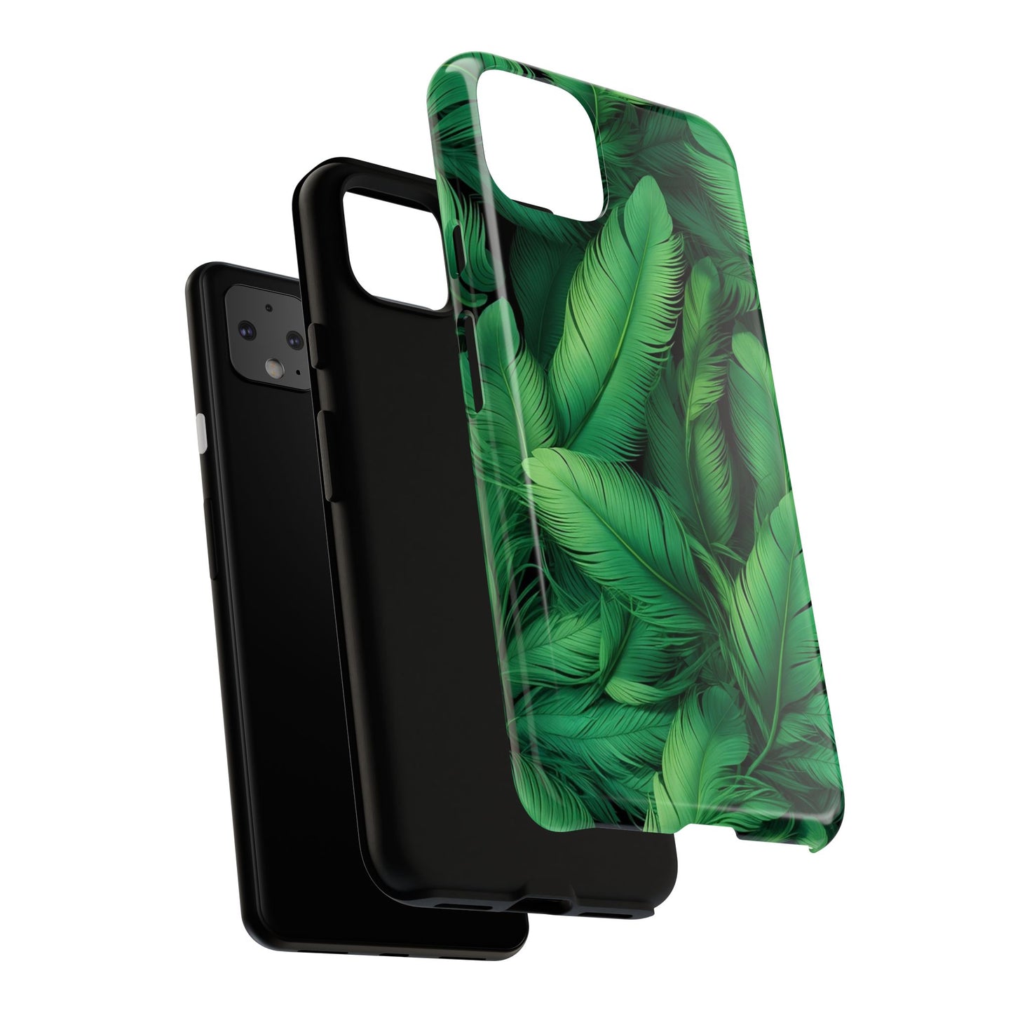 Tough Cases - Tropical Leaf Phone Case, Nature-inspired, Phone Accessory, Gift for Her, Jungle Theme, Eco-Friendly