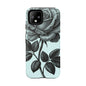 Elegant Floral Phone Case, Tough Cases for iPhones, Black Rose Design, Gift for Her, Stylish Phone Cover, Birthday Gifts