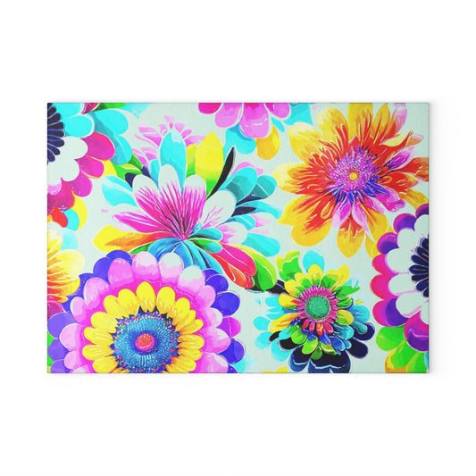 Vibrant Floral Glass Cutting Board | Kitchen Decor, Gift for Cooking, Unique Housewarming Present, Colorful Kitchen Accessory, Home [...]