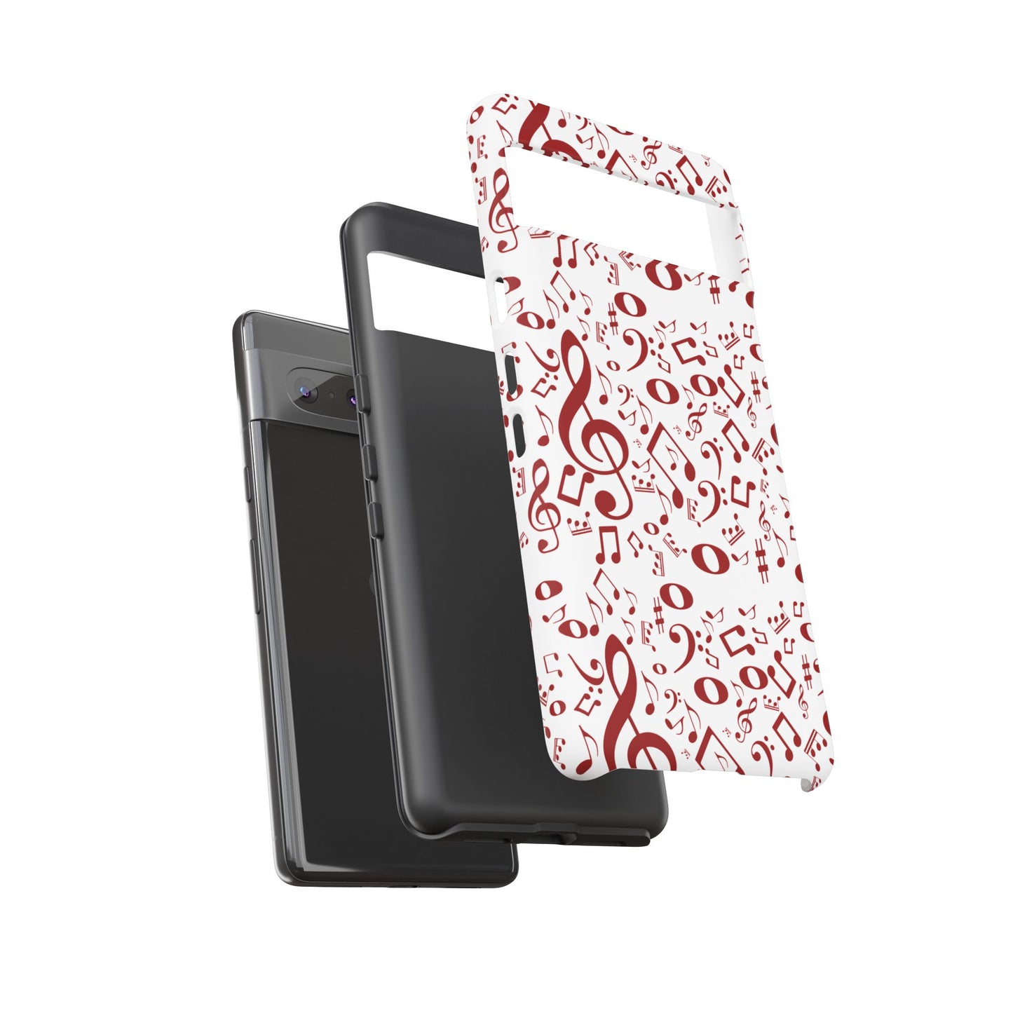 Musical Note Phone Case, Tough iPhone Cover, Gift for Musicians, Customizable, Music Lover's Accessory, Durable Phone Protection