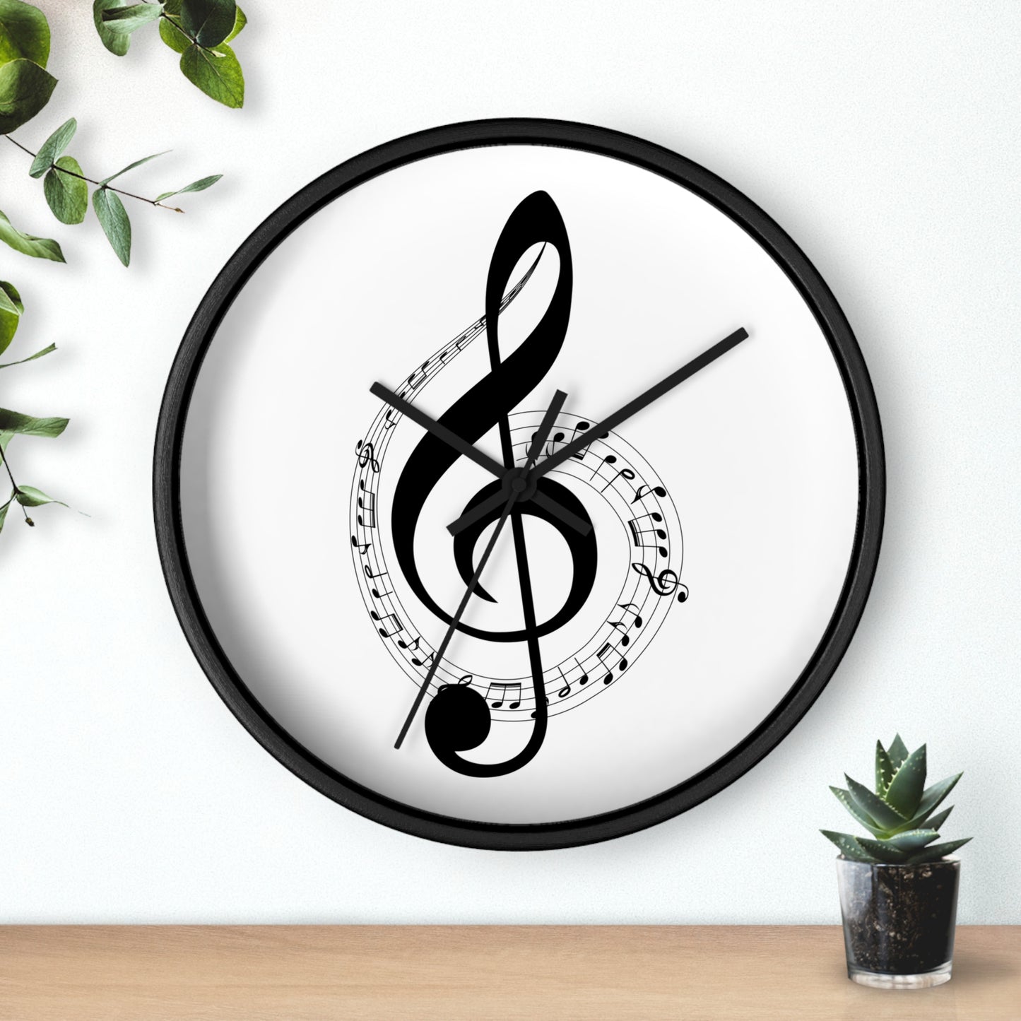 Musical Wall Clock - Perfect for Music Lovers, Home Decor, Gifts