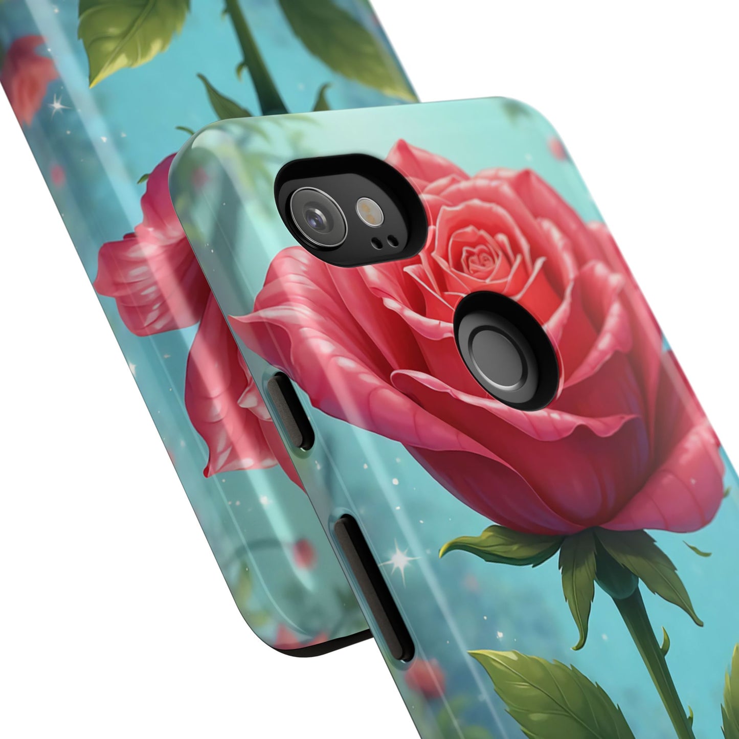 Floral Phone Case, Tough Cases with Elegant Rose Design, Stylish iPhone Cover, Rose Flower Gift for Nature Lovers, Unique Mobile Accessories