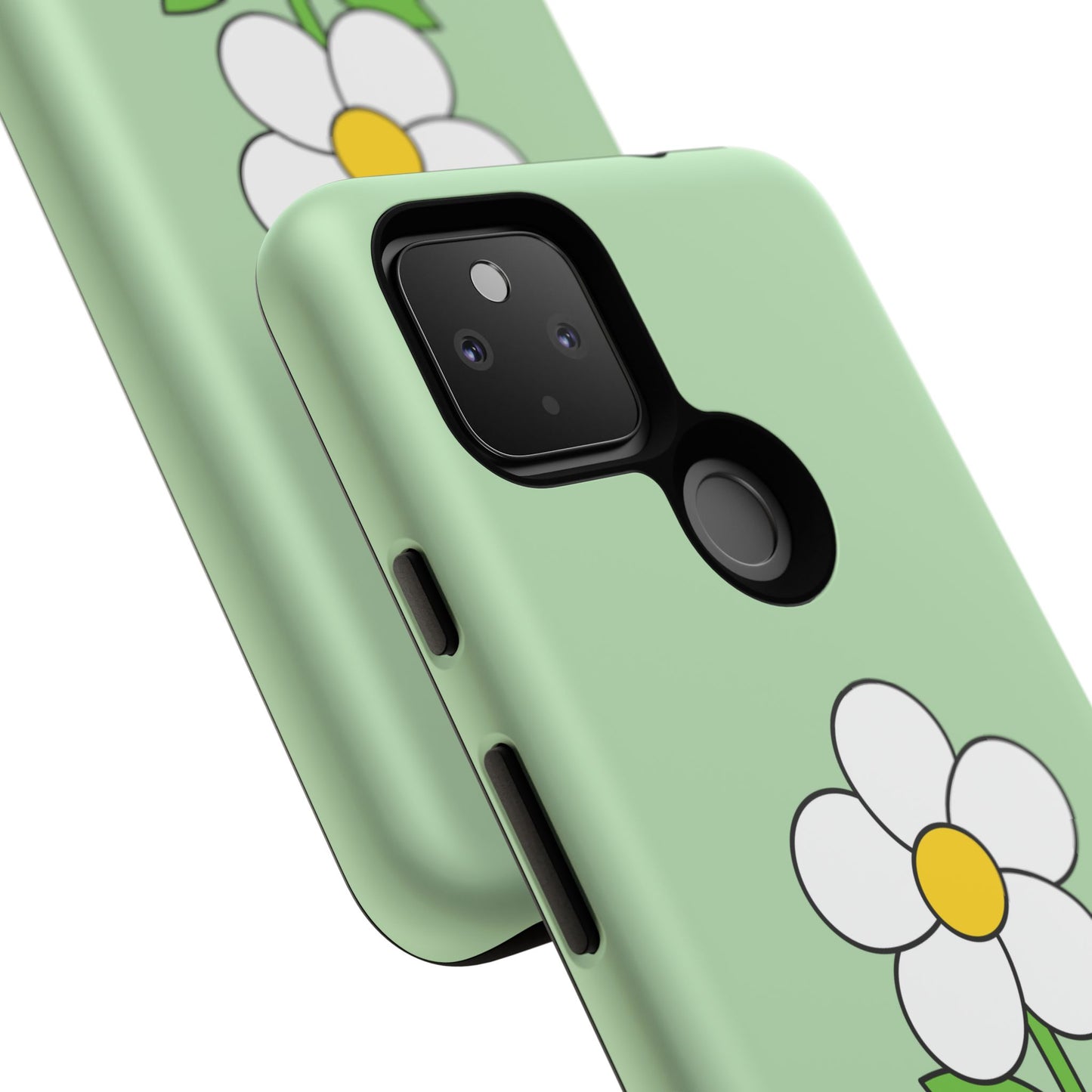 Floral Phone Case - Tough Cases for Nature Lovers, Cute Green Flower Design, iPhone Cover, Gift for Her, Spring Accessories