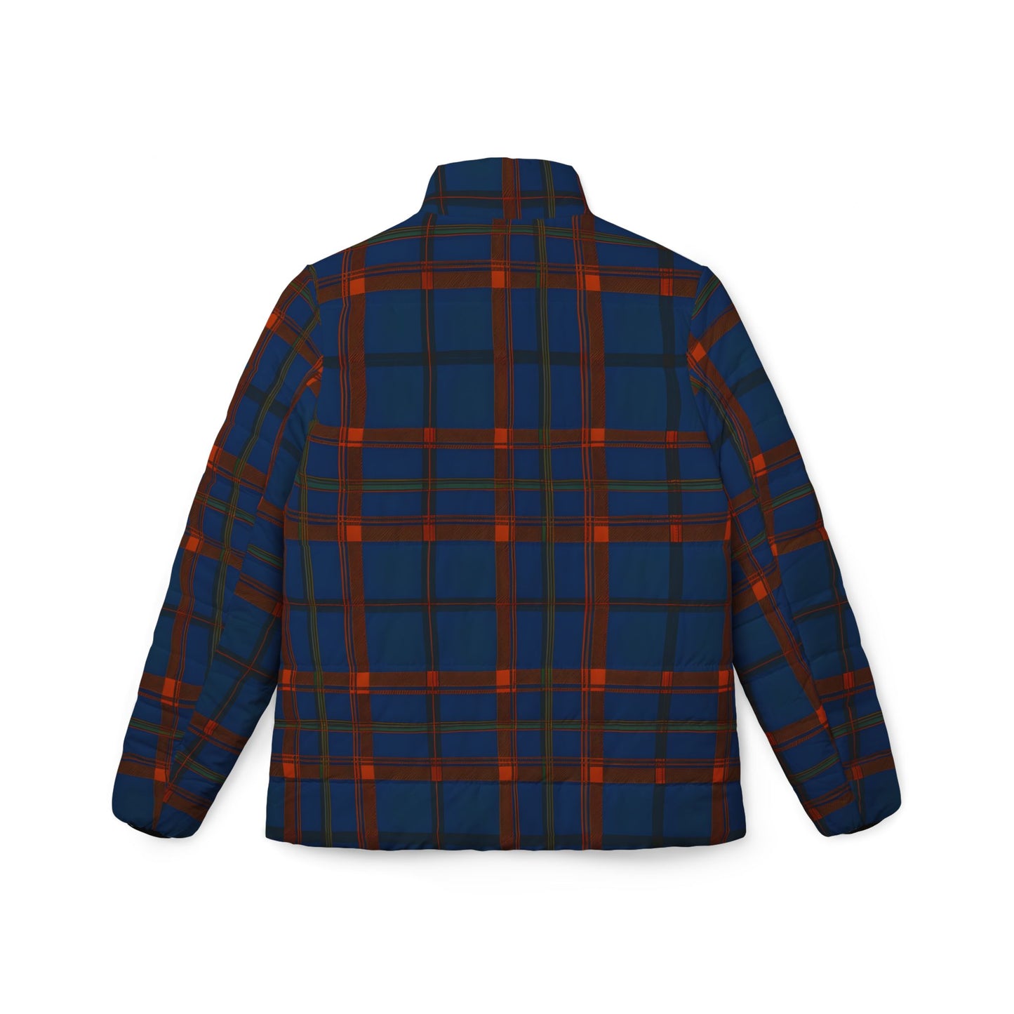 Stylish Women’s Puffer Jacket, Cozy Fall Layering, Trendy Outerwear, Plaid Design, Holiday Gift for Her