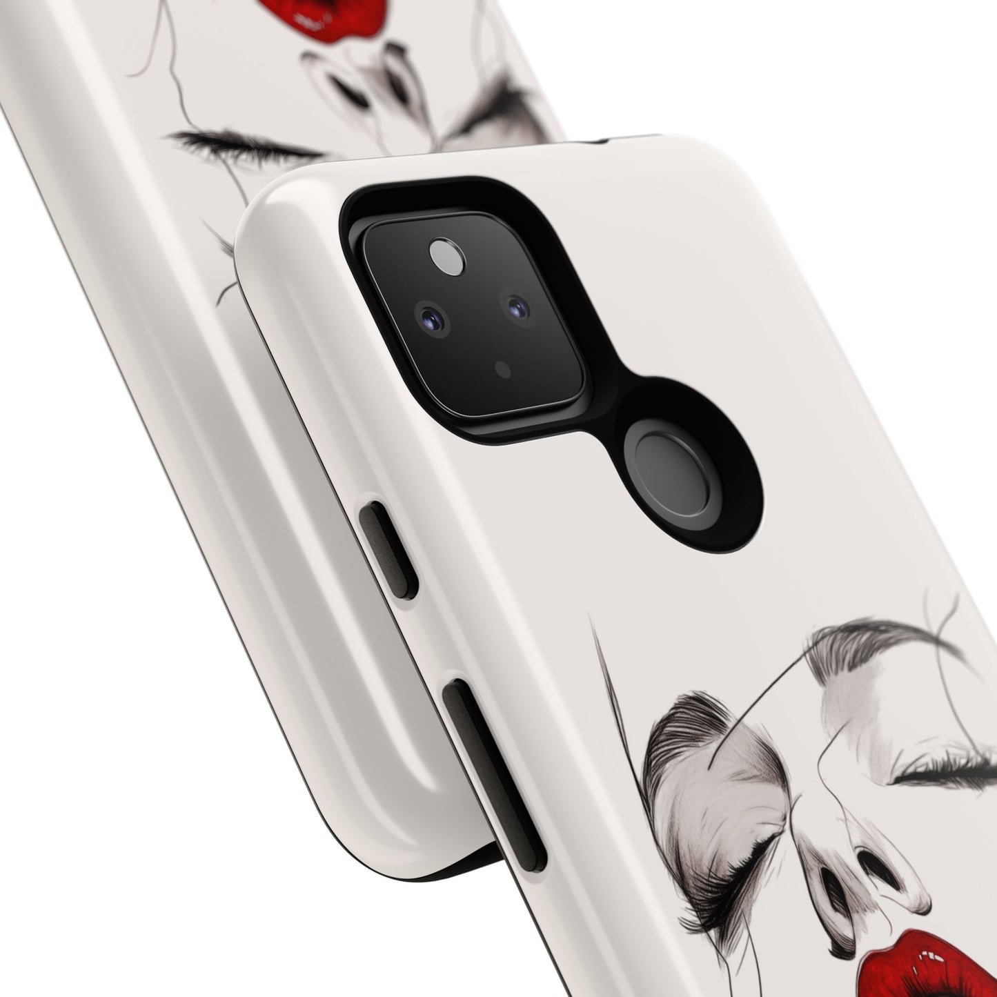 Stylish Phone Case with Artistic Lip Design, Femme Tech Accessory, Trendy Device Cover, Gift for Her, Unique Phone Accessories