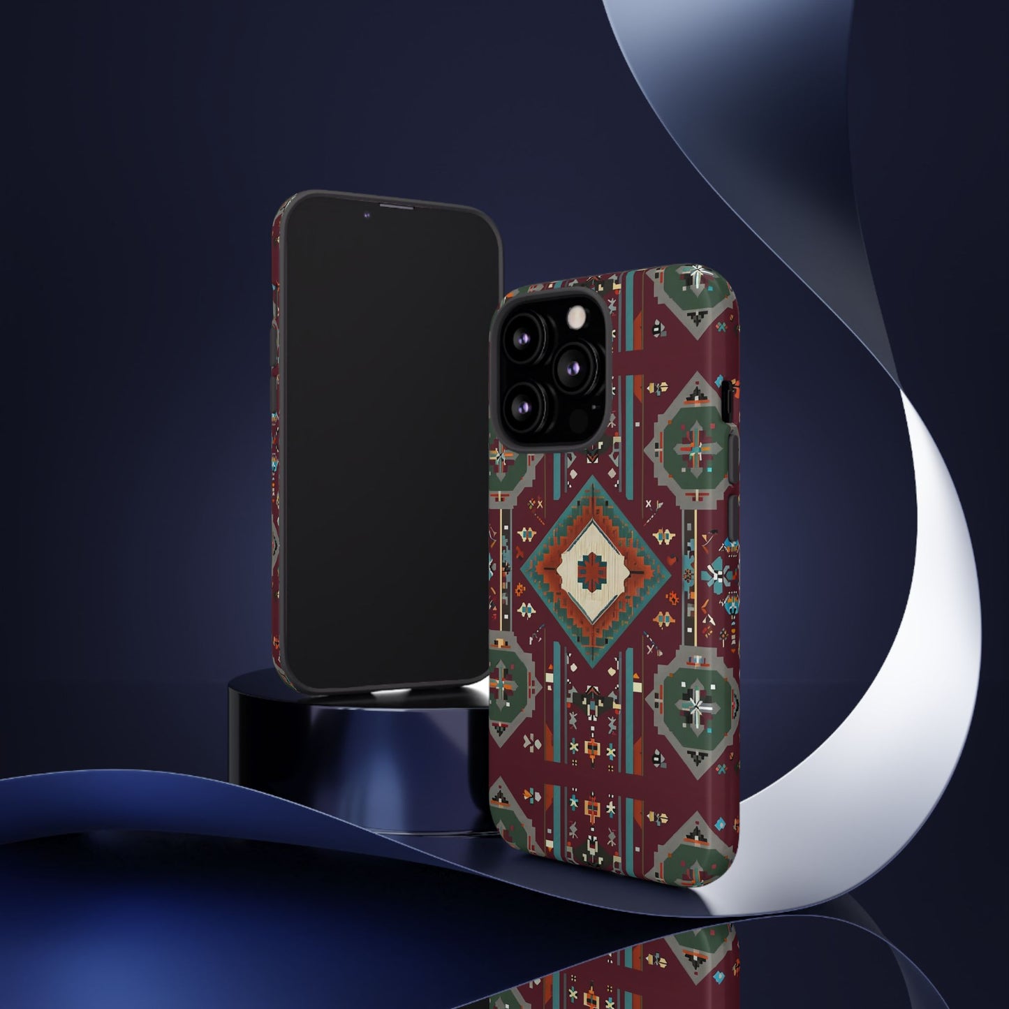 Tribal Pattern Phone Case - Boho Chic, Tough Durable Cover, Stylish Tech Accessory, Gift for Him/Her, Festival Essentials