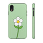 Floral Phone Case - Tough Cases for Nature Lovers, Cute Green Flower Design, iPhone Cover, Gift for Her, Spring Accessories