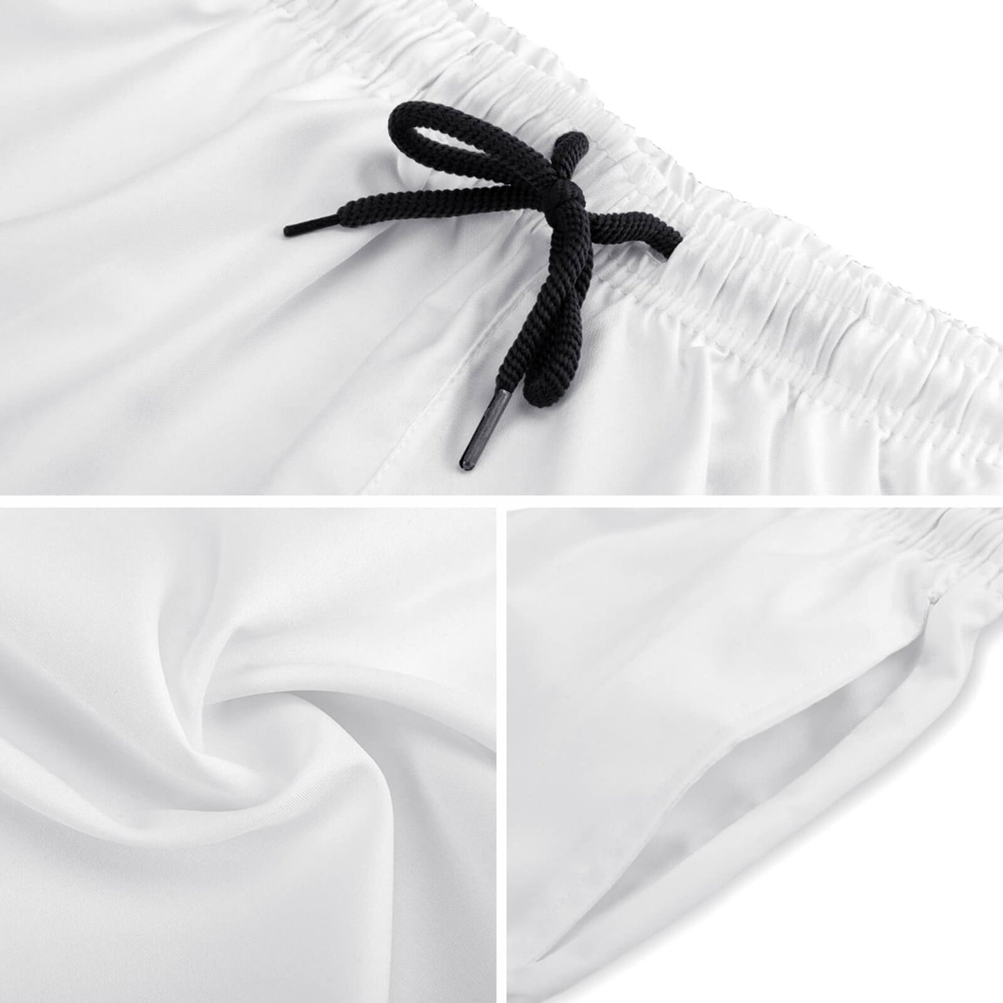 Men's Board Shorts Black and White