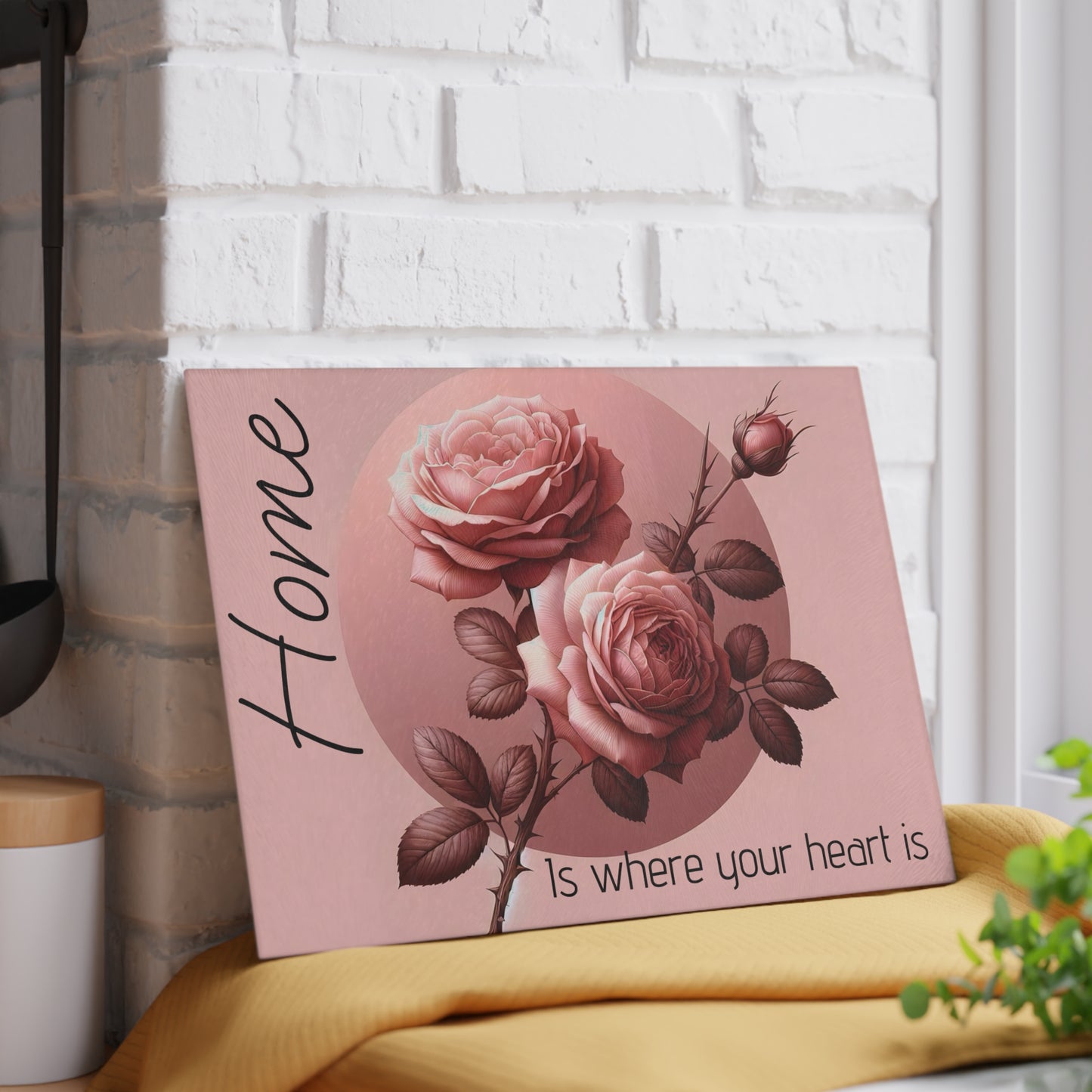 Elegant Floral Glass Cutting Board - Perfect for Home Decor, Kitchen Gifts, Housewarming, Weddings, and Family Gatherings