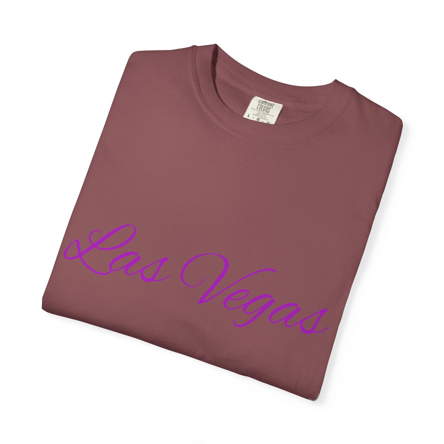 Las Vegas Floral Unisex Garment-Dyed T-Shirt | Vacation Tee, Travel Shirt, Summer Outfit, Gift for Travelers, Retro Las Vegas Design