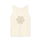 Boho Spiral Design Tank Top | Unisex Summer Apparel, Casual Wear, Beach Outfit, Festival Top, Gift Idea