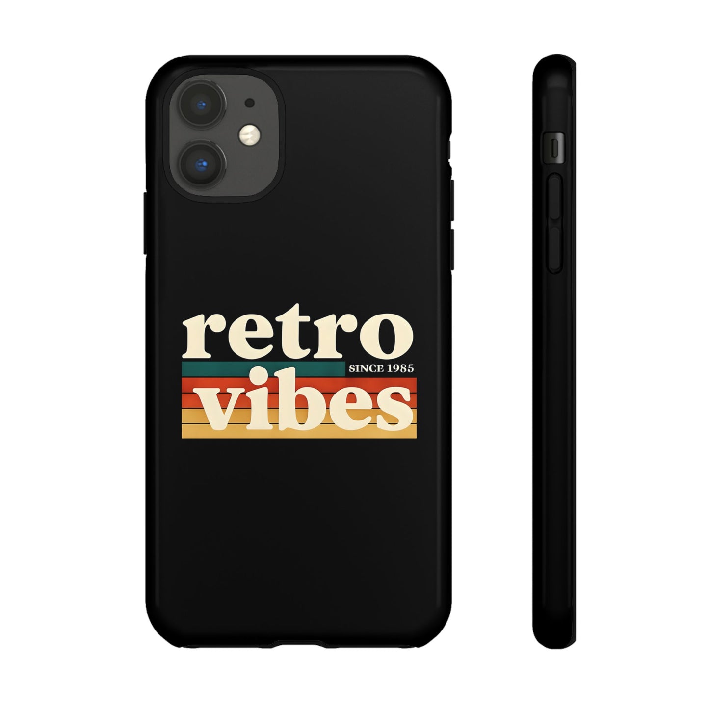 Retro Vibes Phone Case, Tough Phone Cover, Vintage Style Case, Gift for Music Lovers, Retro Aesthetic Accessory