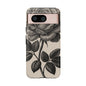 Black Rose Phone Case, Tough Cases with Floral Design, Elegant Tech Accessory, Gift for Flower Lovers, Stylish Protection