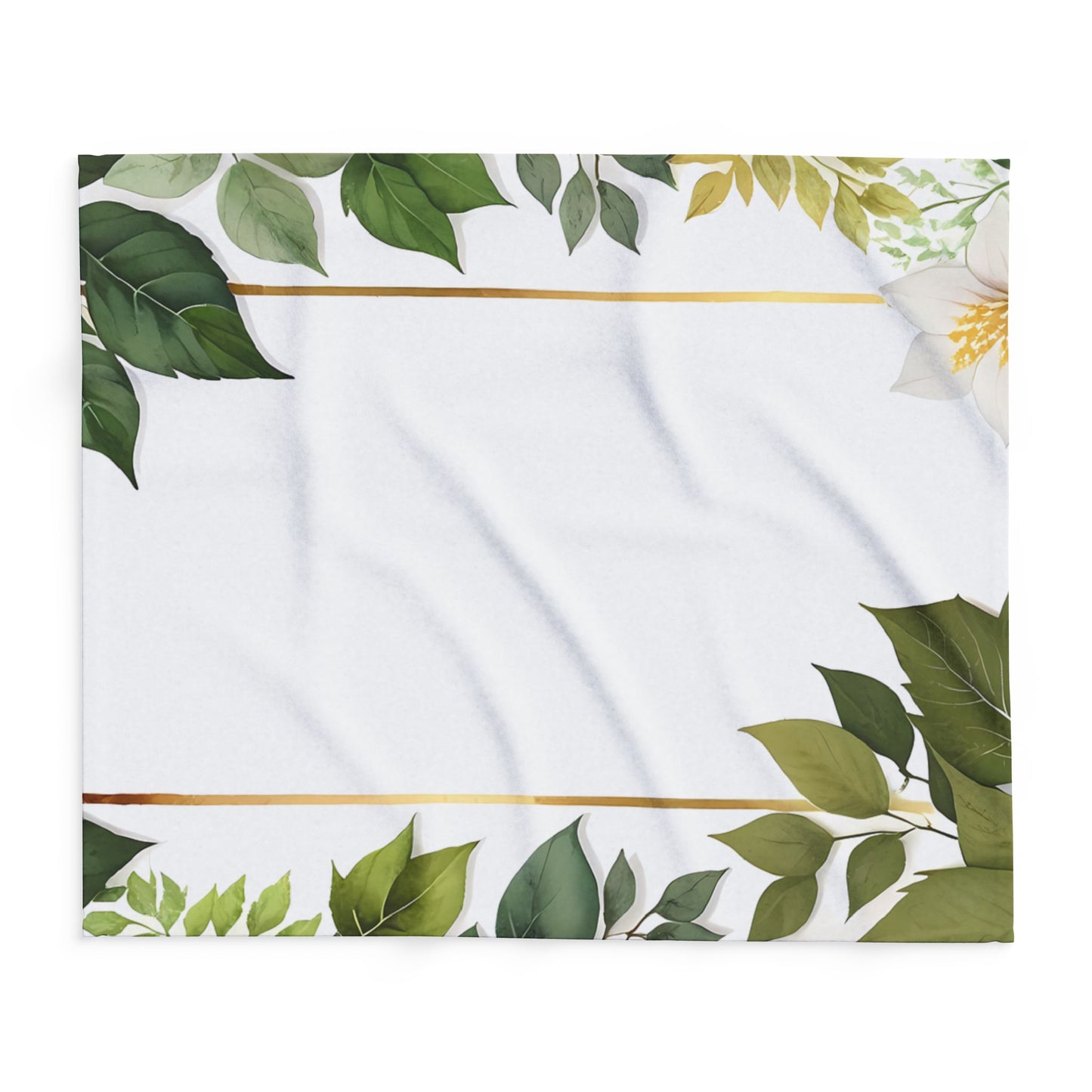 Floral Arctic Fleece Blanket, Cozy Throw, Home Decor, Gift for Her, Botanical Blanket, Seasons Gift, Relaxing Atmosphere