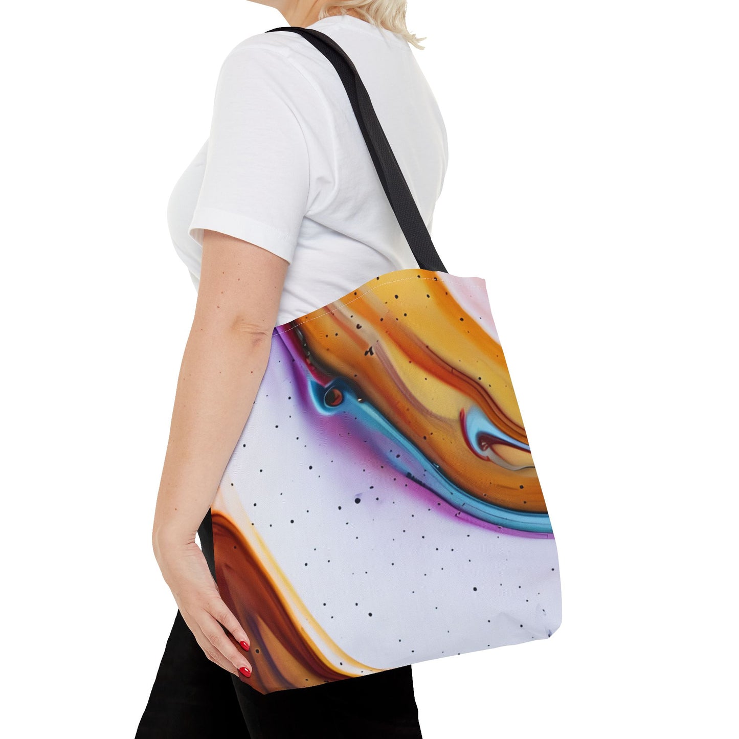 Colorful Abstract Tote Bag | Art Bags for Women, Reusable Shopping Bag