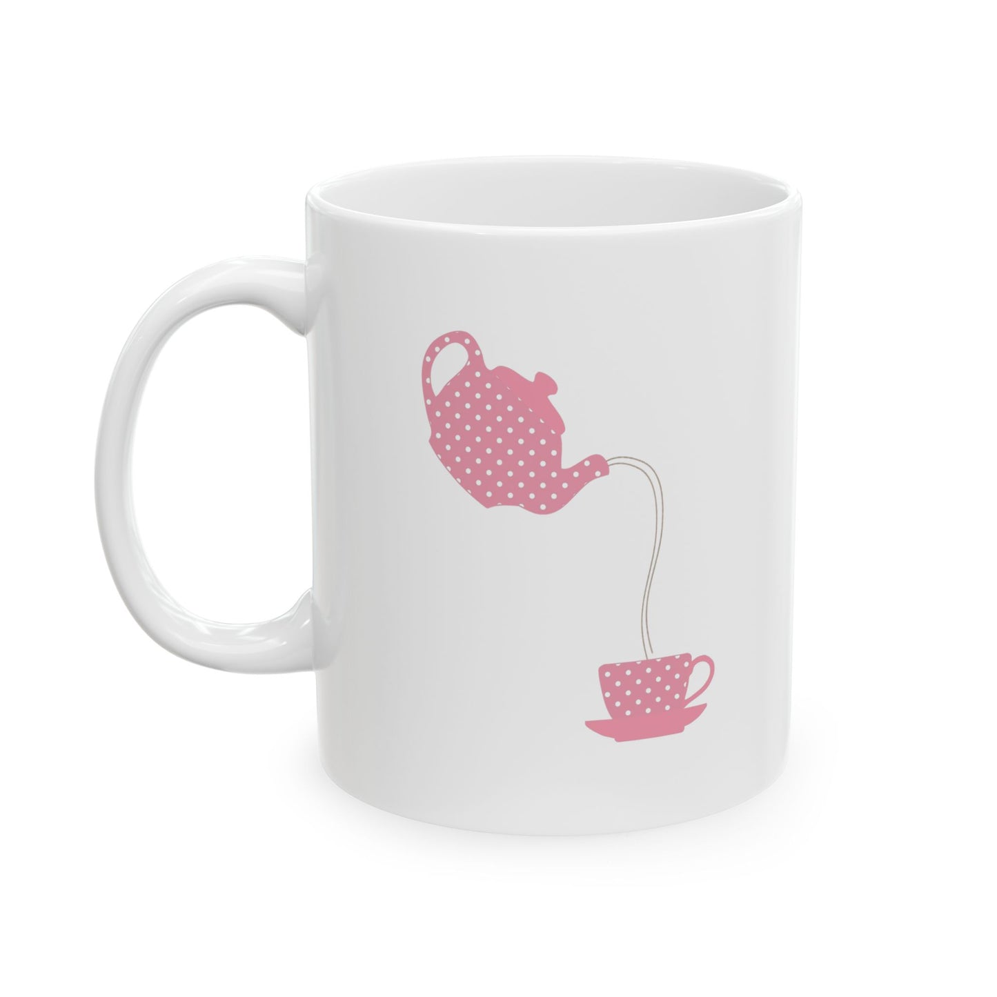 Charming Pink Teapot Ceramic Mug | Perfect for Tea Lovers, Gift for Mother's Day, Birthday, Kitchen Decor, Cozy Evenings