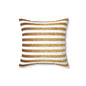 Golden Stripes Decorative Pillow, Modern Home Decor, Cozy Living Room Cushion, Throw Pillow for Bed, Gift for Housewarming