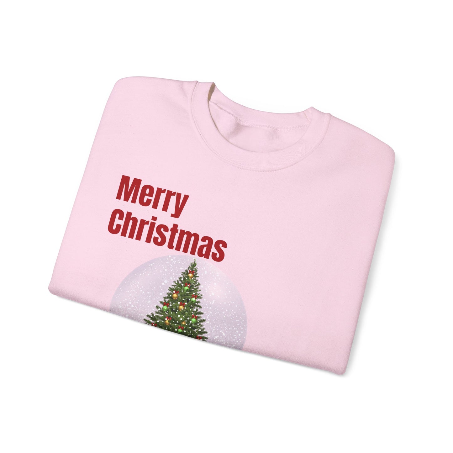 Christmas Snow Globe Sweatshirt – "Merry Christmas" Holiday Crewneck
