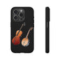 Musical Instrument Phone Case - Violin & Banjo Design, Music Lover Gift, Unique Phone Cover, Holiday Gift, Durable Tough Cases