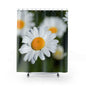 Daisy Floral Shower Curtain, Bright Bathroom Decor