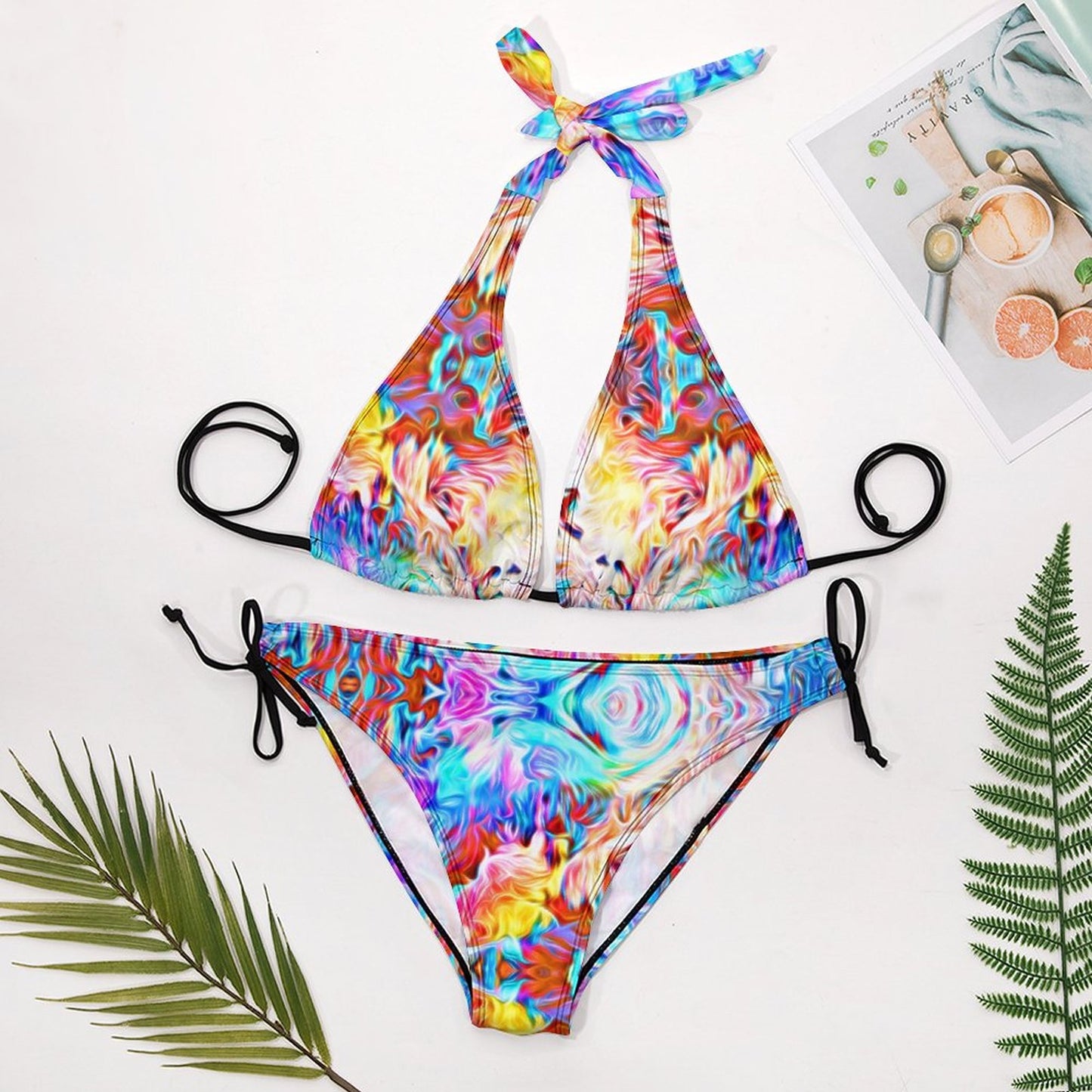 Two Piece Halter Swimsuit