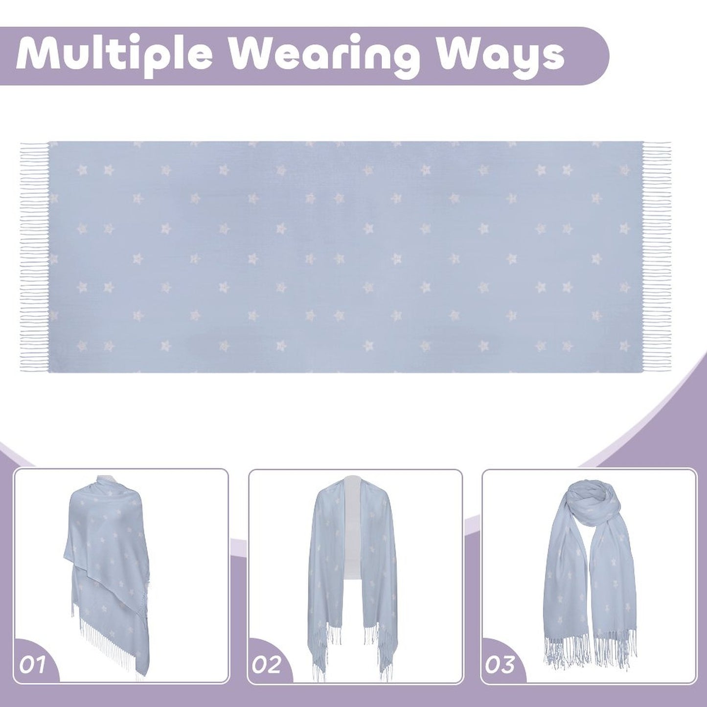 Cashmere-like Tassel Scarf