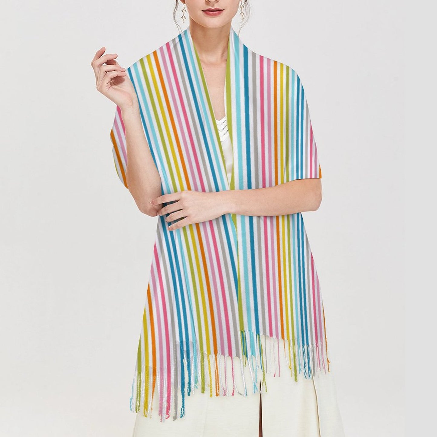 Cashmere-like Tassel Scarf