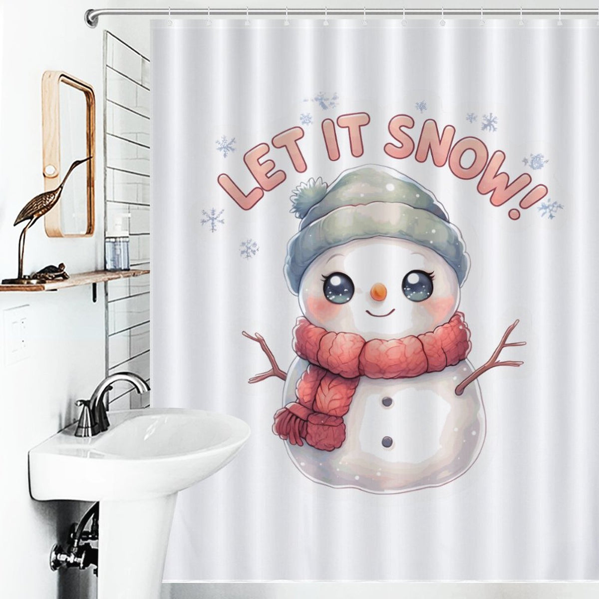 Let it Snow Shower Curtain